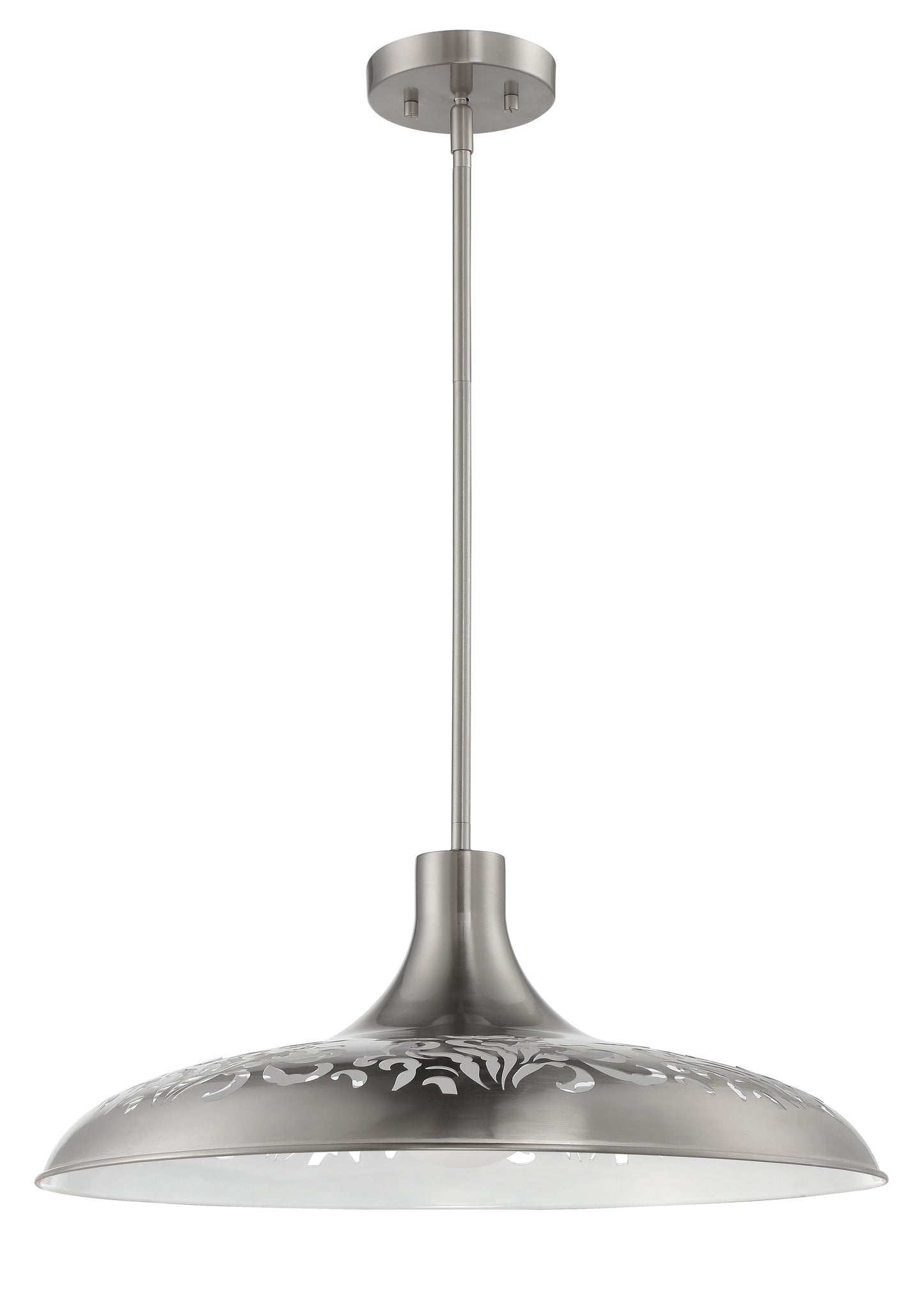P965BNK1 - 1 Light 21" Wide Pendant - Brushed Nickel