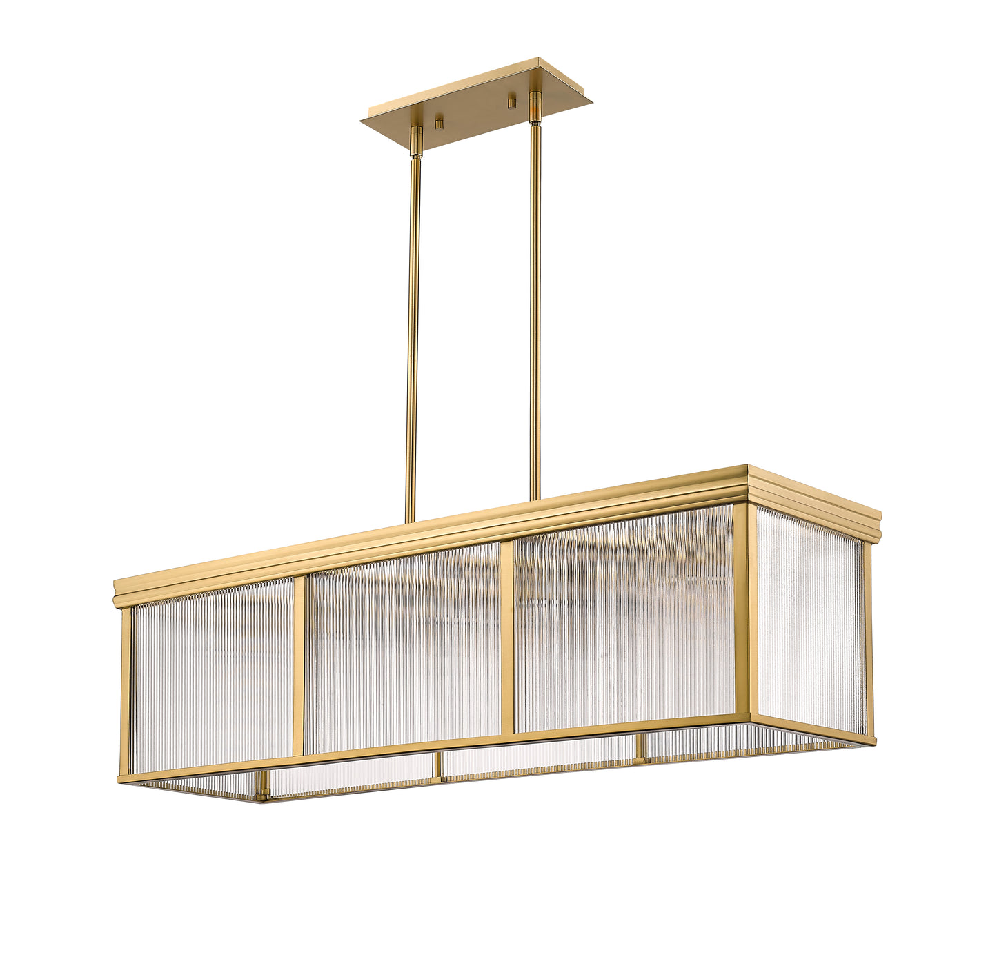 7504-42L-MGLD - Carnaby 10 Light 12" Pendant - Modern Gold