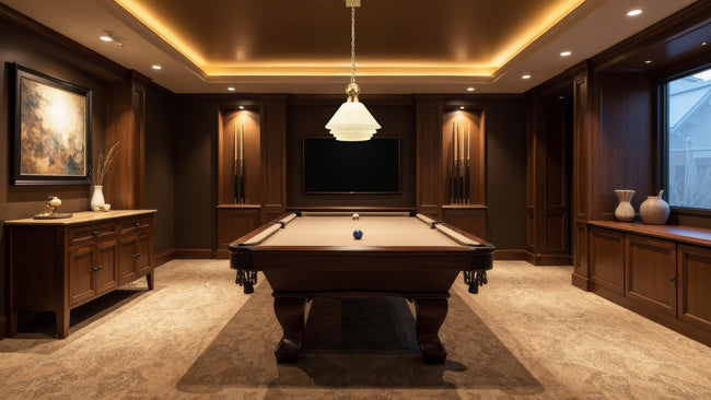 2306-4HBR-AGM14 - Cordon 4 Light 81" Billiard - Heritage Brass