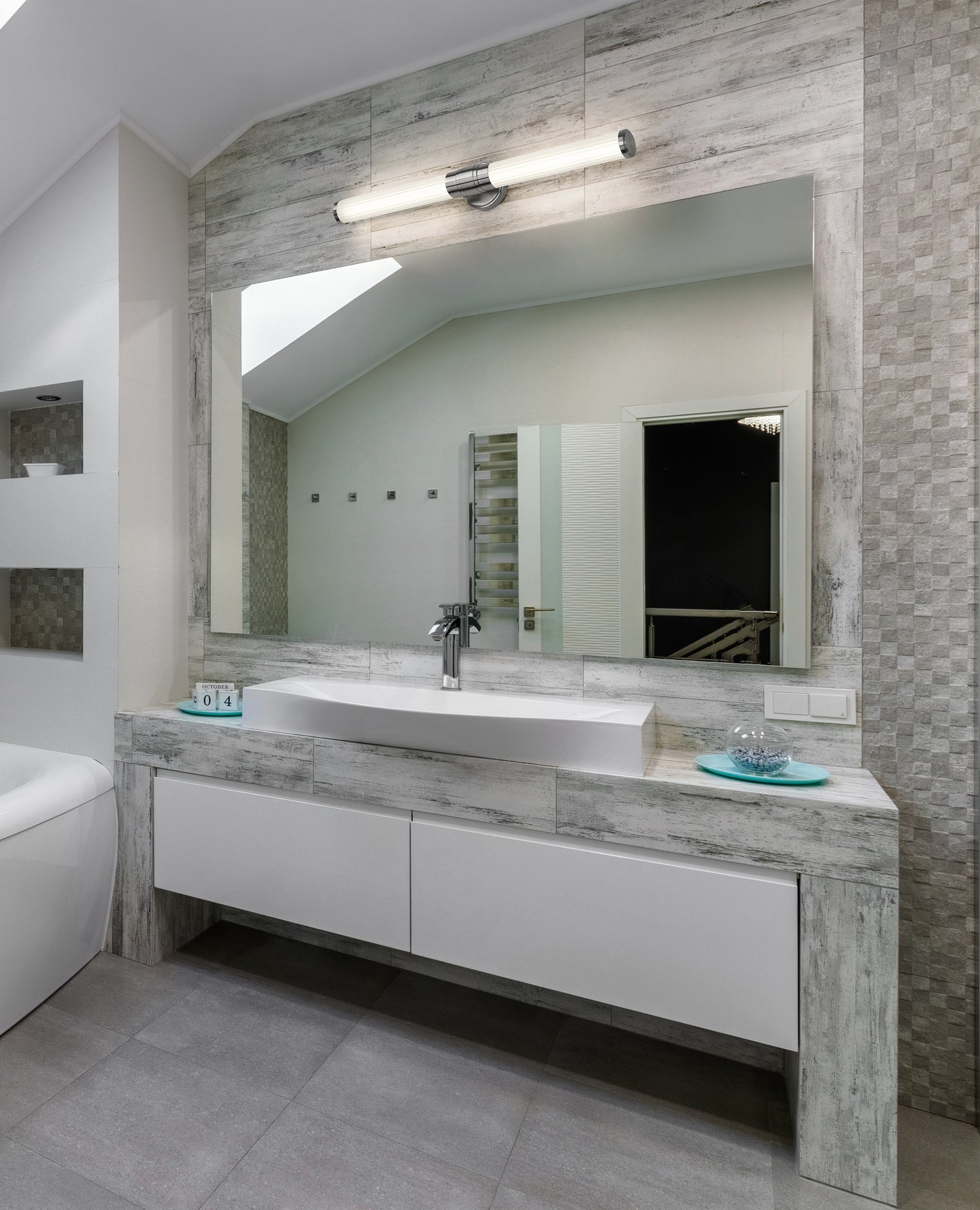 1020-32W-BN-LED - Warwick 1 Light 32" Vanity - Brushed Nickel