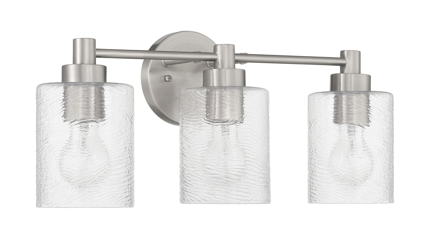 60203-BNK - Lyndsey 3 Light 20" Wide Vanity Light - Brushed Nickel