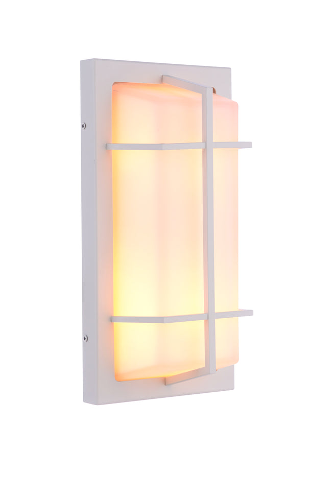 ZA6112-TW - Bulkhead Rectangular 2 Light 14" High Outdoor Wall/Ceiling Mount - Textured White