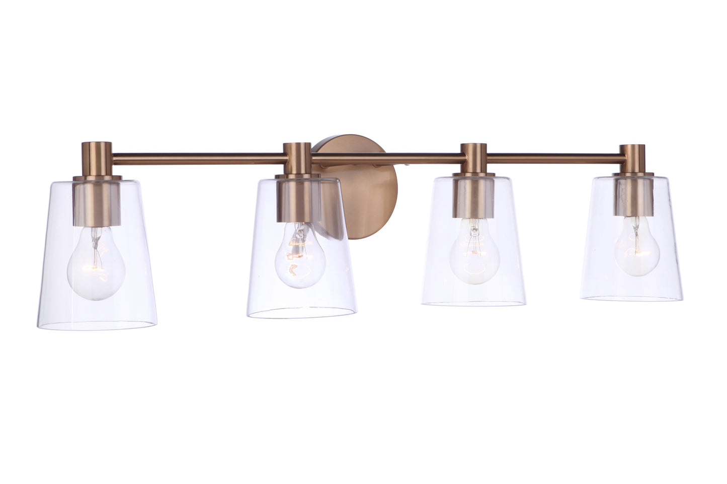 12633SB4 - Emilio 4 Light 33" Wide Vanity Light - Satin Brass