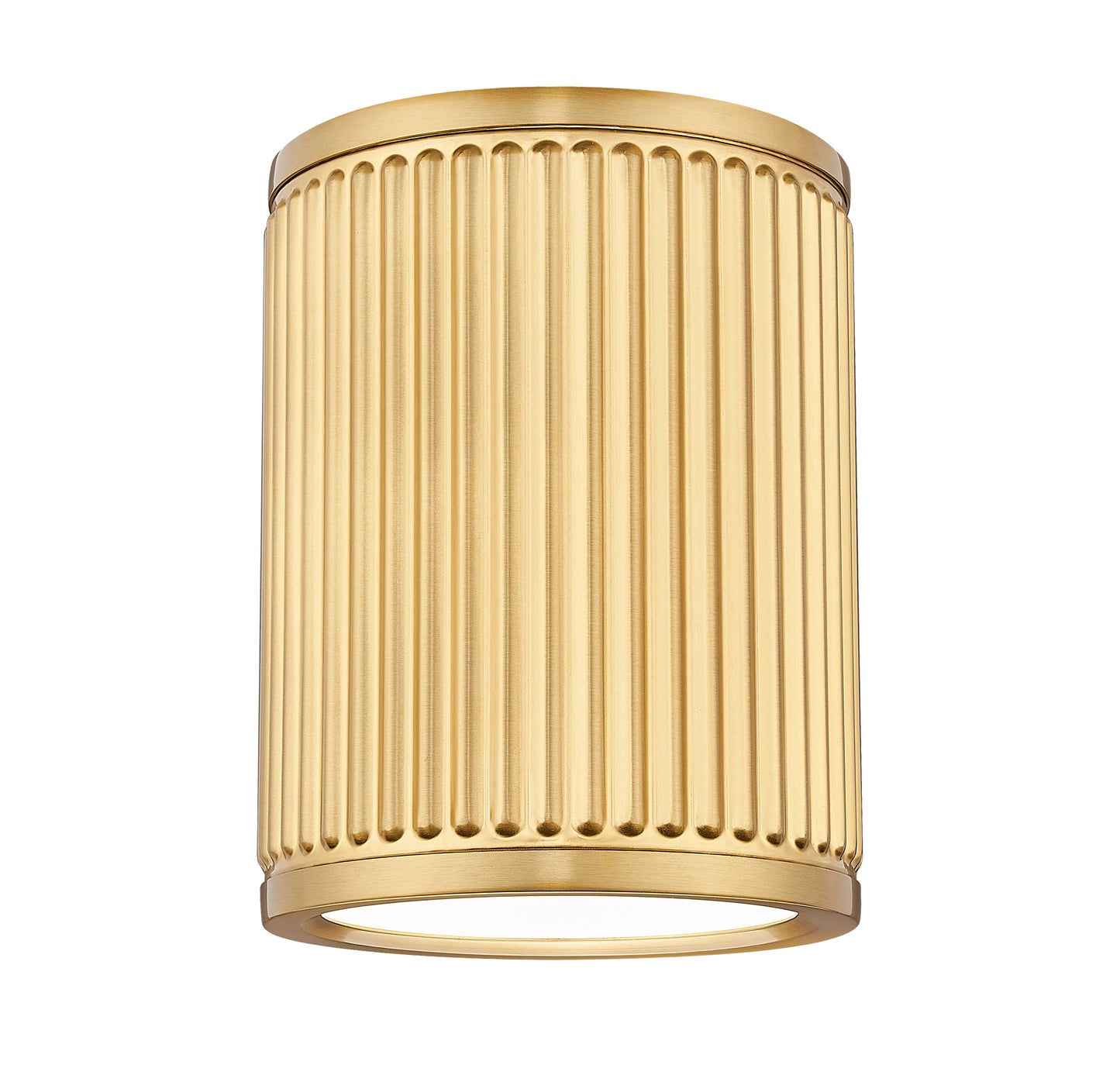 1013F6-MGLD-LED - Stari 1 Light Flush 6" Mount - Modern Gold