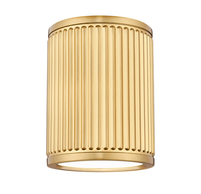 1013F6-MGLD-LED - Stari 1 Light Flush 6" Mount - Modern Gold