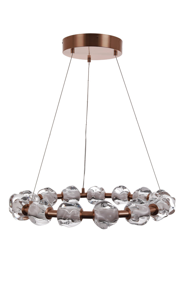 59415-SB-LED - Jackie 15 Light 30" Wide Chandelier - Satin Brass