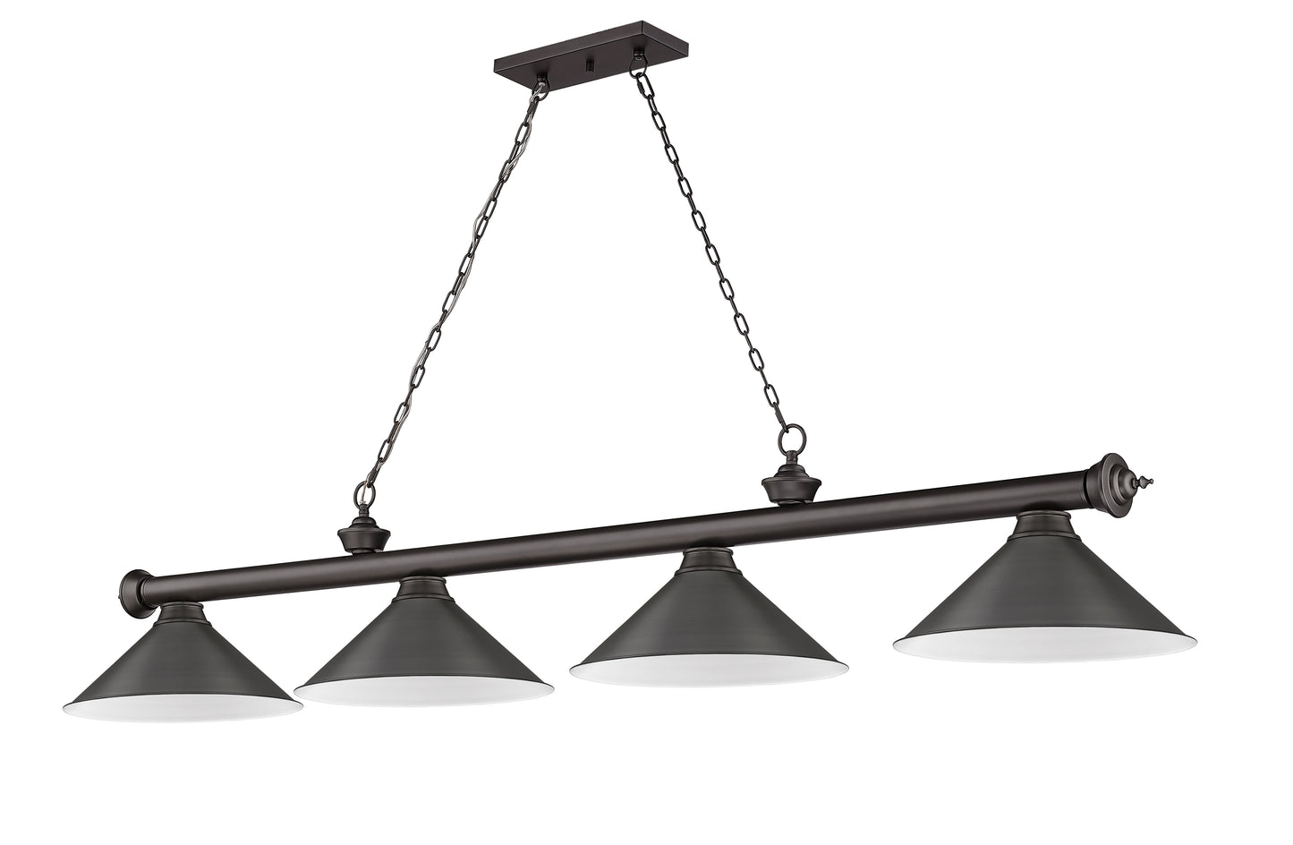 2306-4BRZ-BRZ15 - Cordon 4 Light 81" Billiard - Bronze