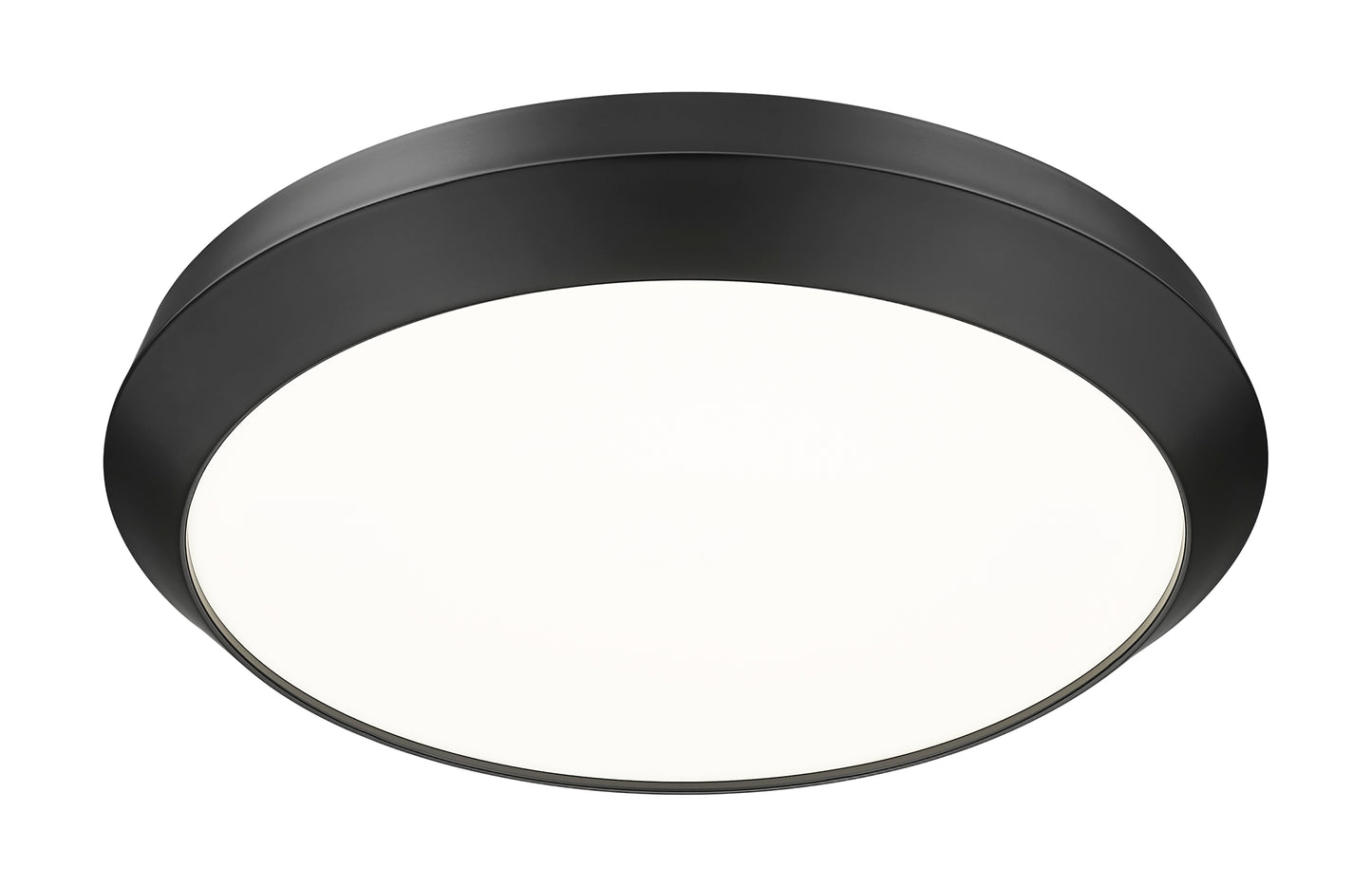 7701F20-MB-LED - Quasars 1 Light Flush 20" Mount - Matte Black