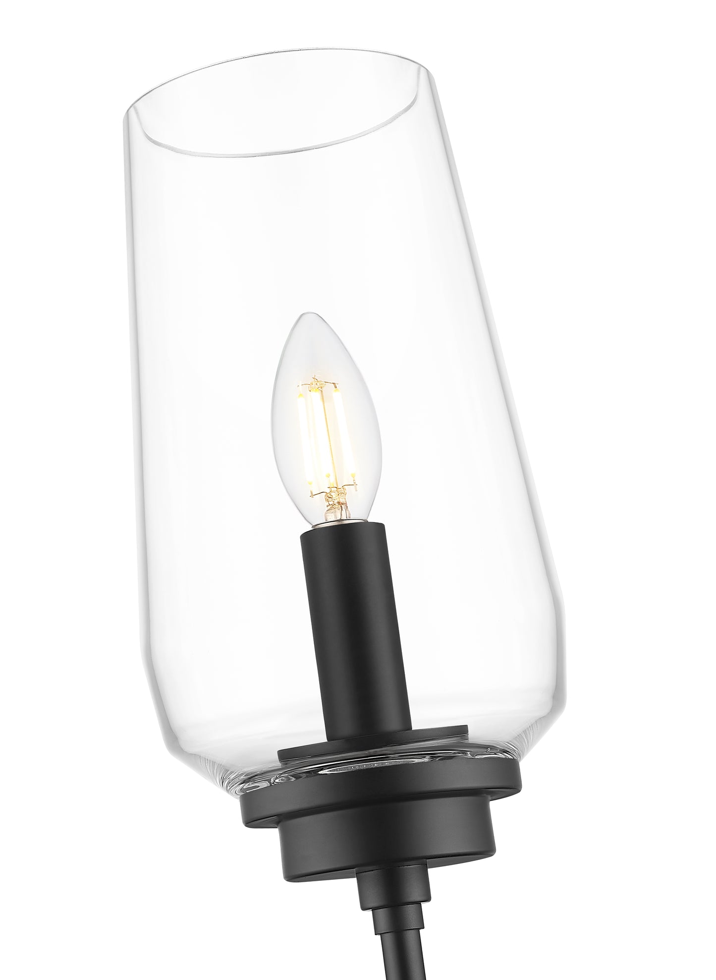 2013-1S-MB - Clara 1 Light Wall 26" Sconce - Matte Black