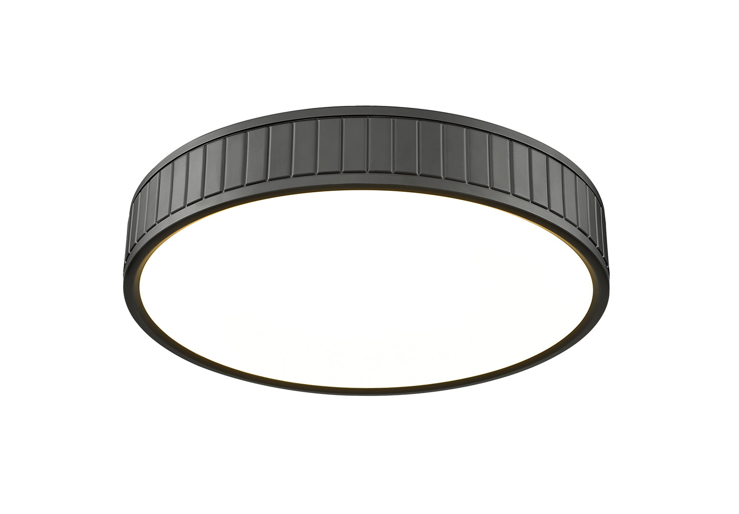 1005F16-MB-LED - Madison 1 Light Flush 16" Mount - Matte Black