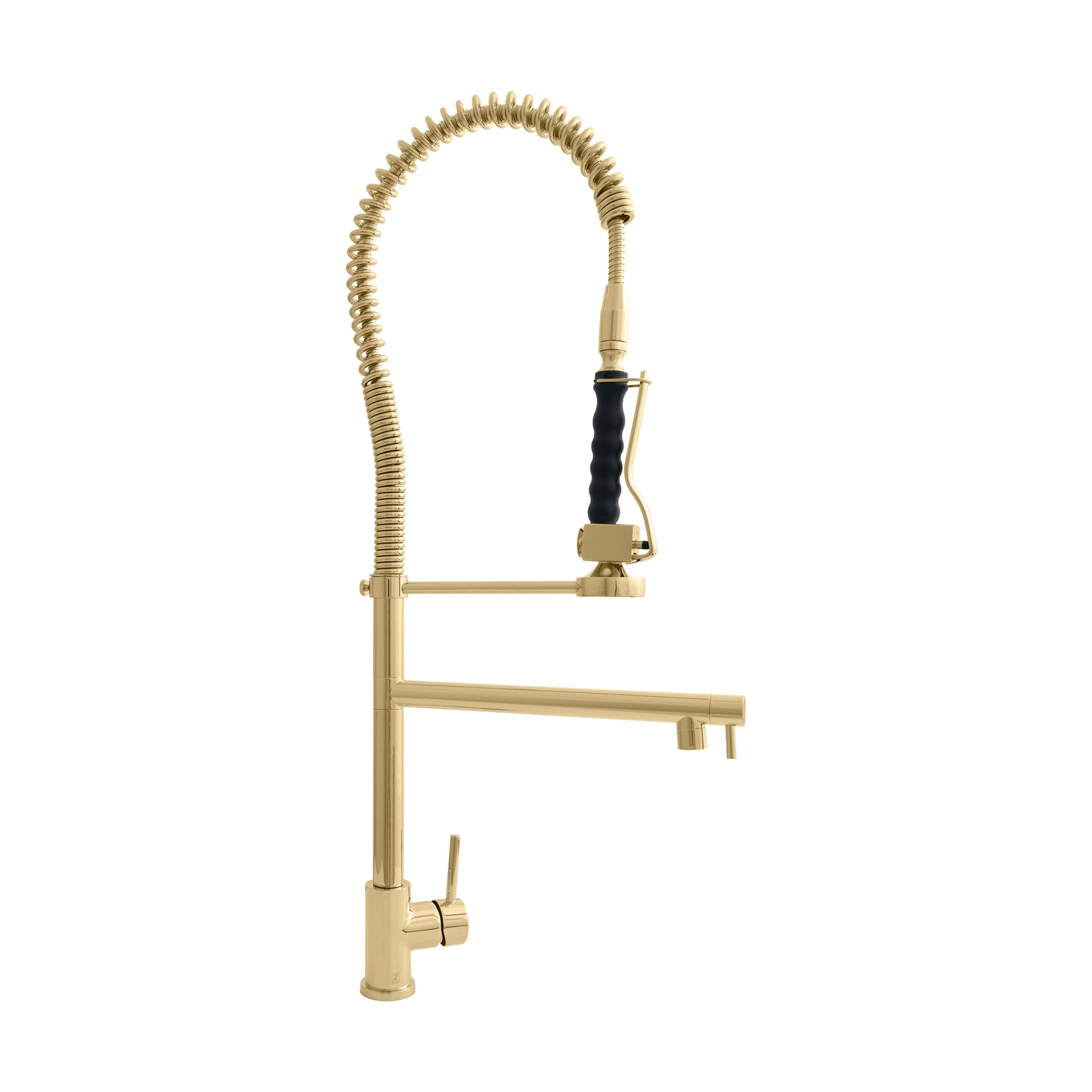 VNG-KF-PG - Van Gogh Pull Down Spring Kitchen Faucet with Pot Filler in Polished Gold