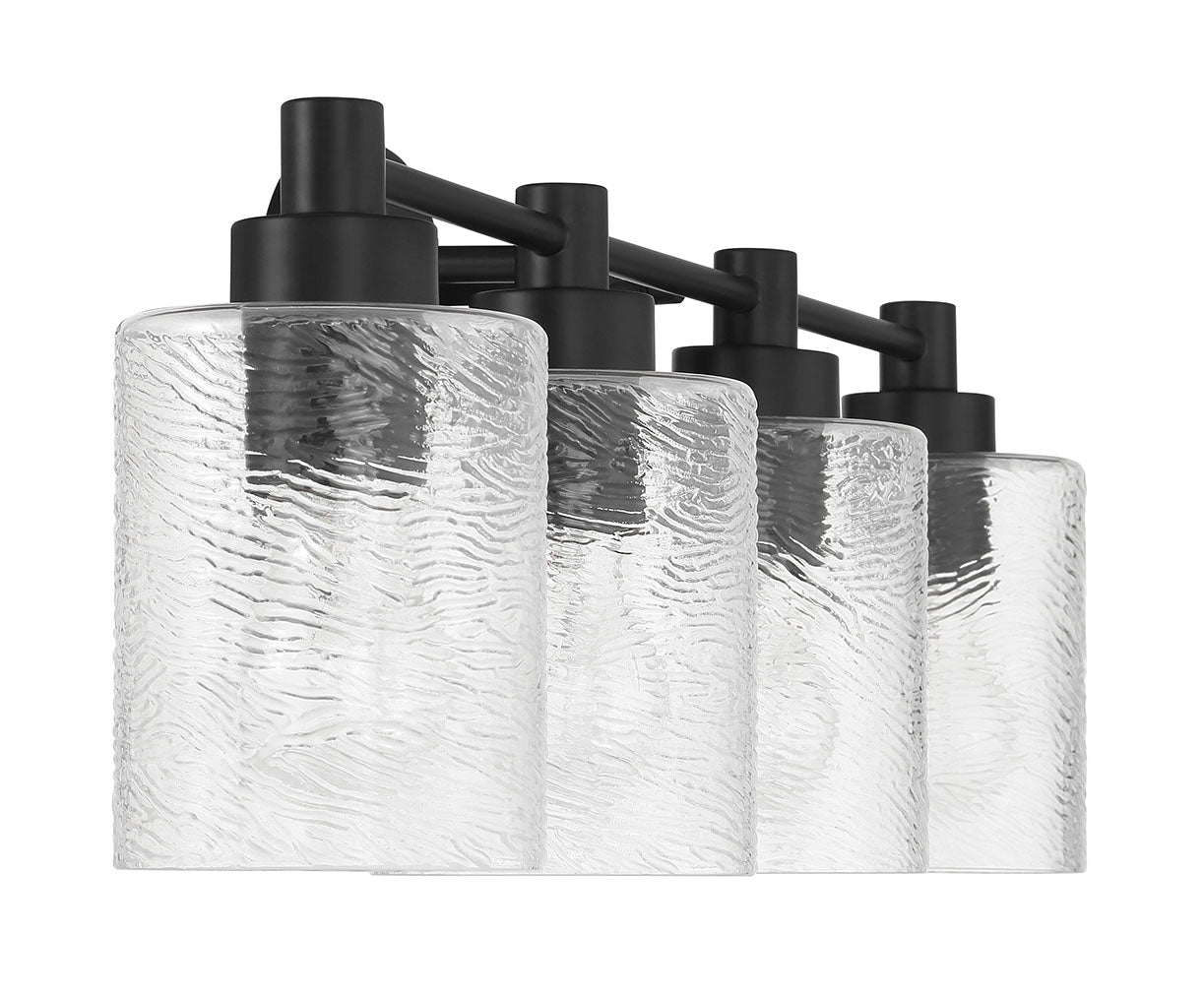 60204-FB - Lyndsey 4 Light 28" Wide Vanity Light - Flat Black