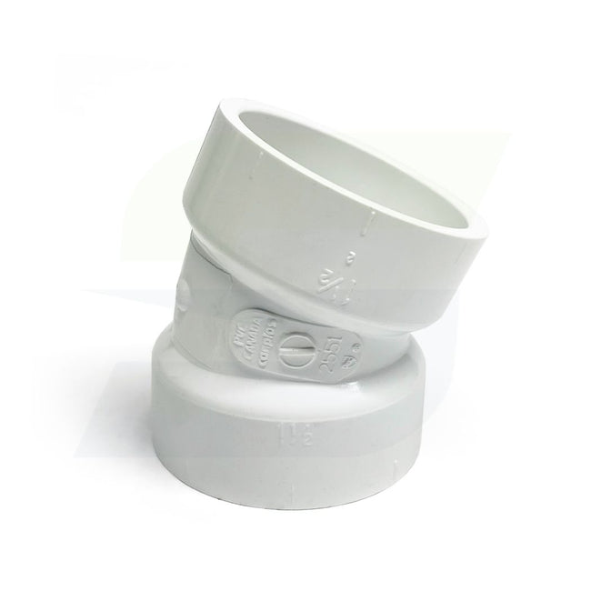 K079300 - 1-1/2" PVC Elbow - 22-1/2 Degree - Hub x Hub