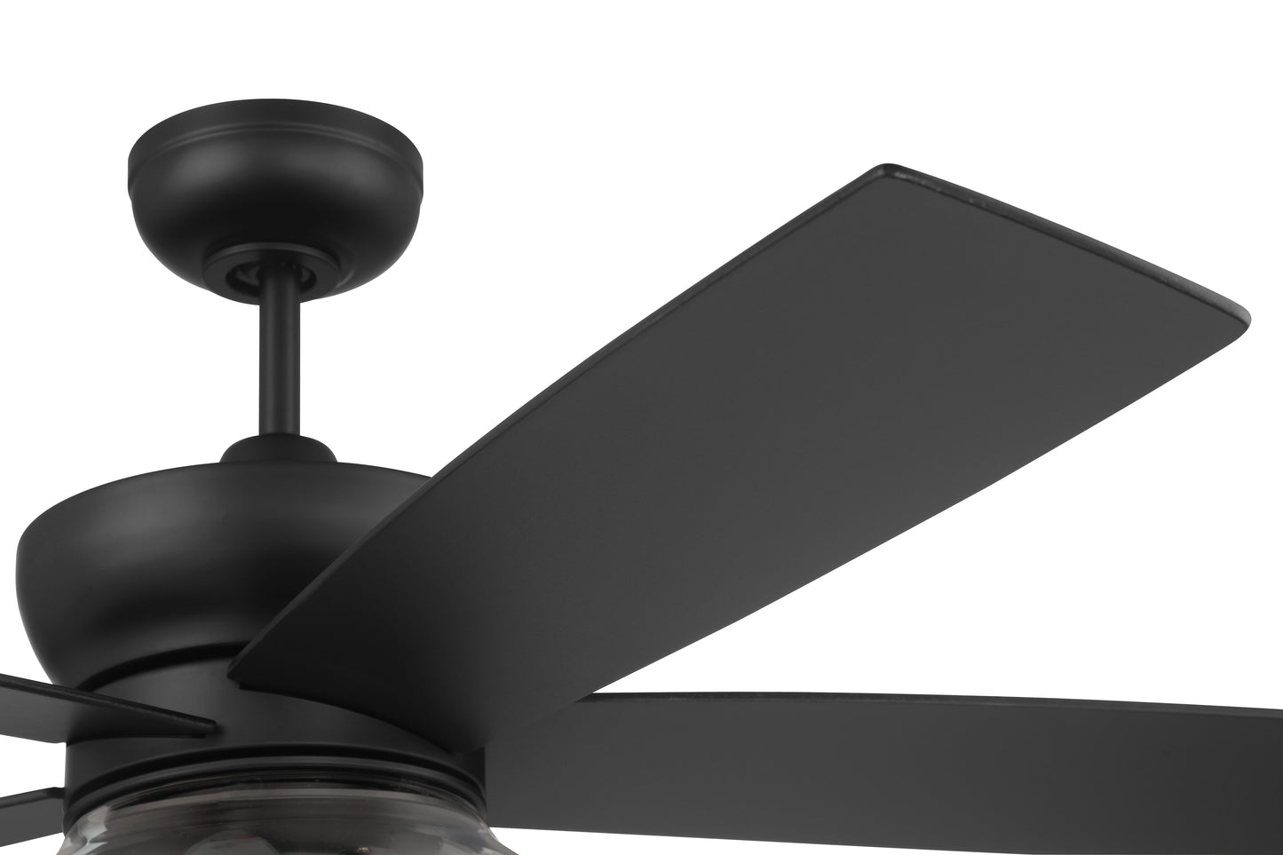 GBN52FB5-NWF - Gibson 52" Ceiling fan no Wifi 52" 5 Blade Ceiling Fan with Light Kit - Flat Black
