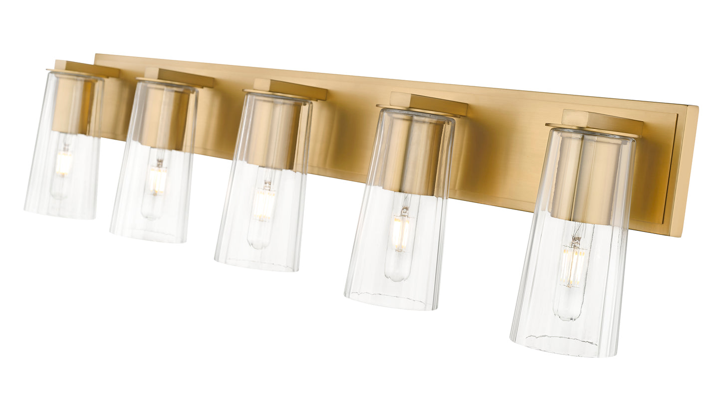 826-5V-MGLD - Titus 5 Light 40" Vanity - Modern Gold