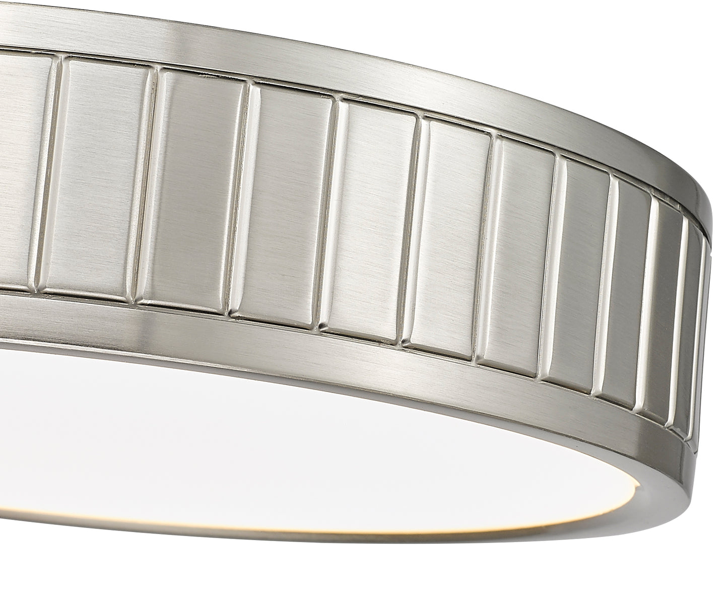 1005F12-BN-LED - Madison 1 Light Flush 12" Mount - Brushed Nickel