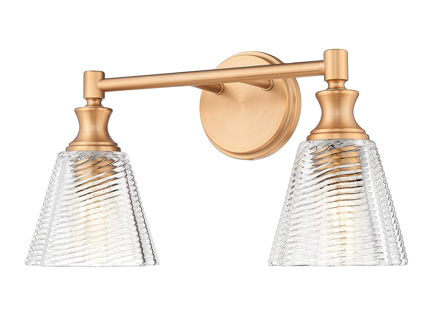 7704-2V-MGLD - Auden 2 Light 18" Vanity - Modern Gold