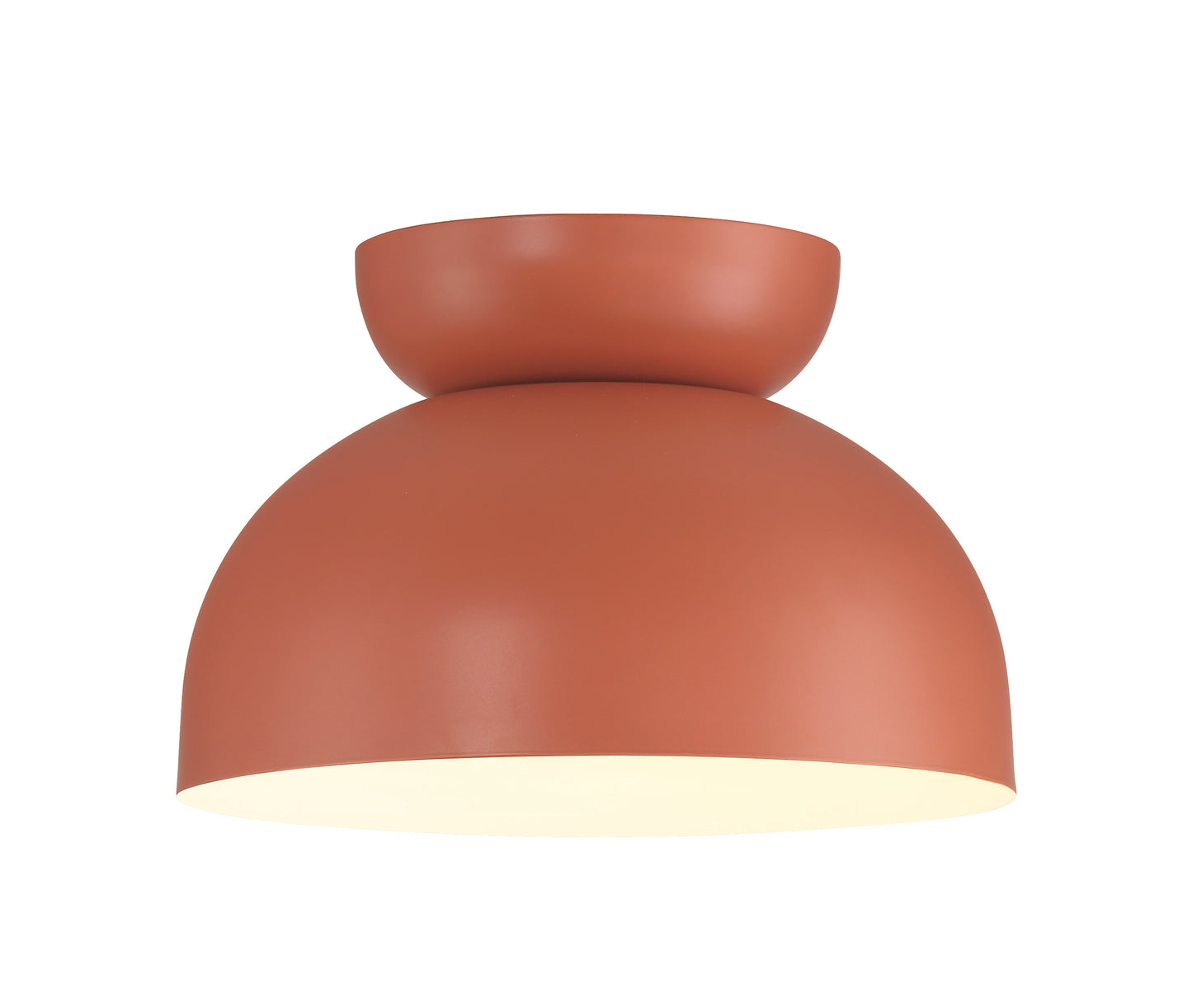 59181-BCY - Ventura Dome 1 Light 10.5" Wide Flush Mount - Baked Clay
