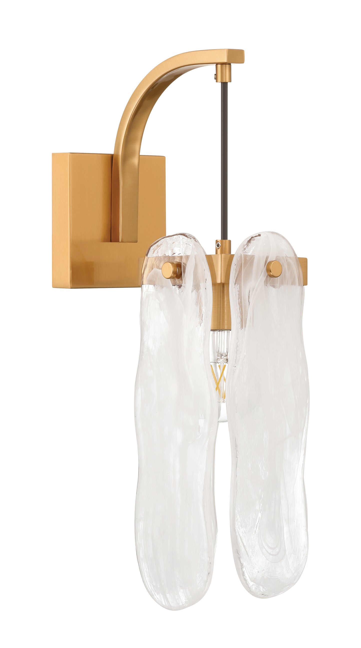 59961-SB - Angela 1 Light 17" High Wall Sconce - Satin Brass