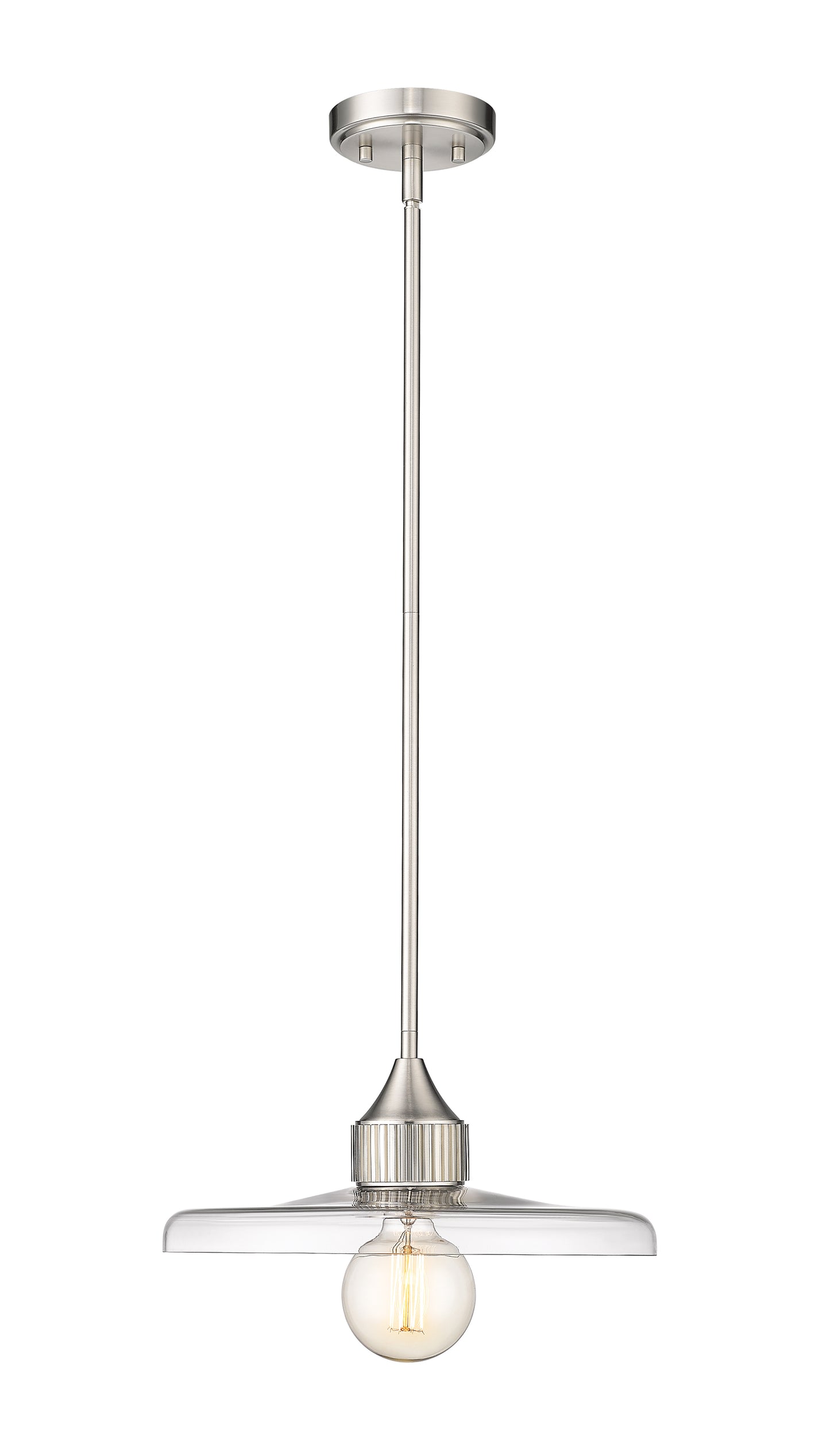 821P14-BN - Paloma 1 Light 14" Pendant - Brushed Nickel