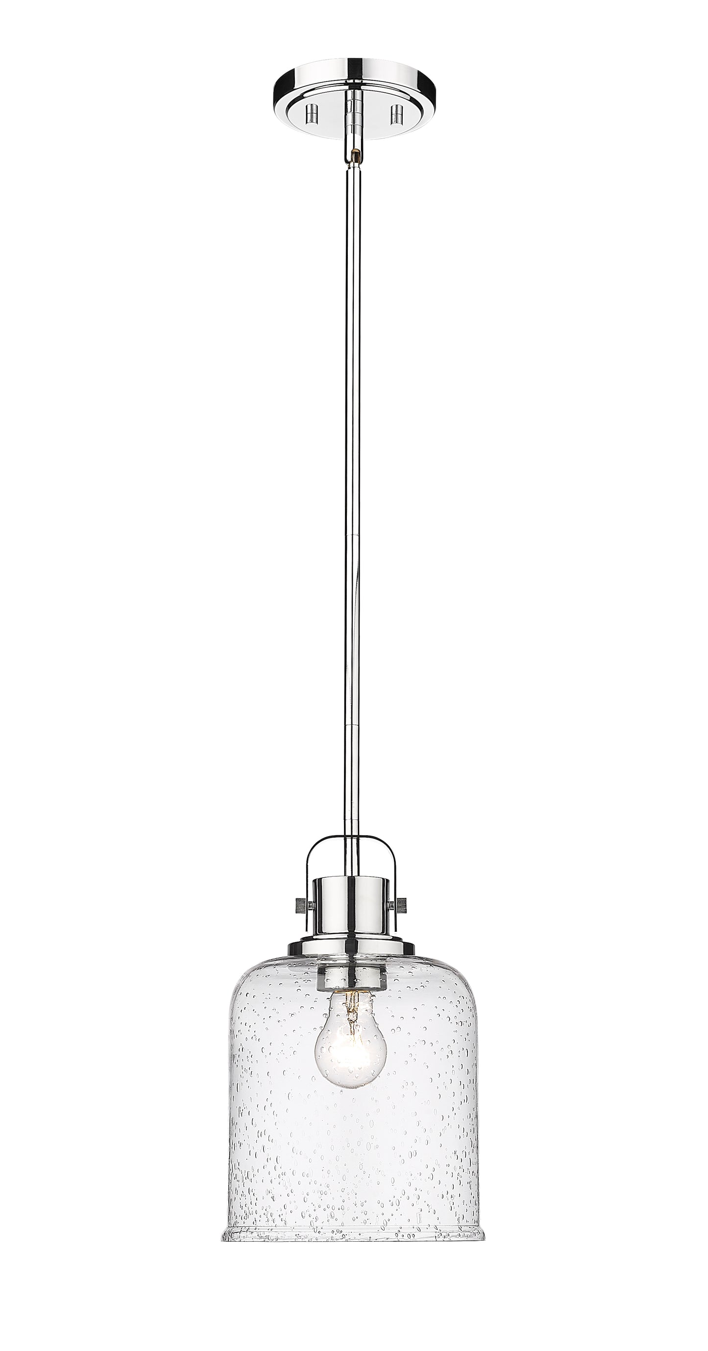 340P8-CH - Kinsley 1 Light 8" Pendant - Chrome