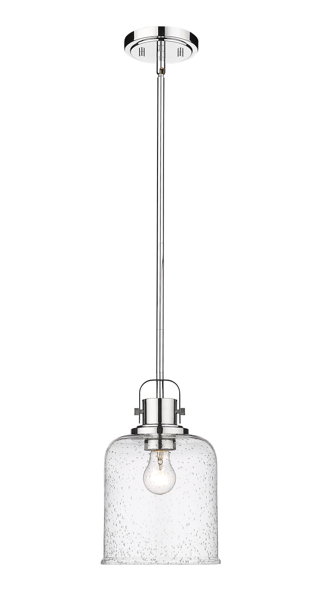 340P8-CH - Kinsley 1 Light 8" Pendant - Chrome