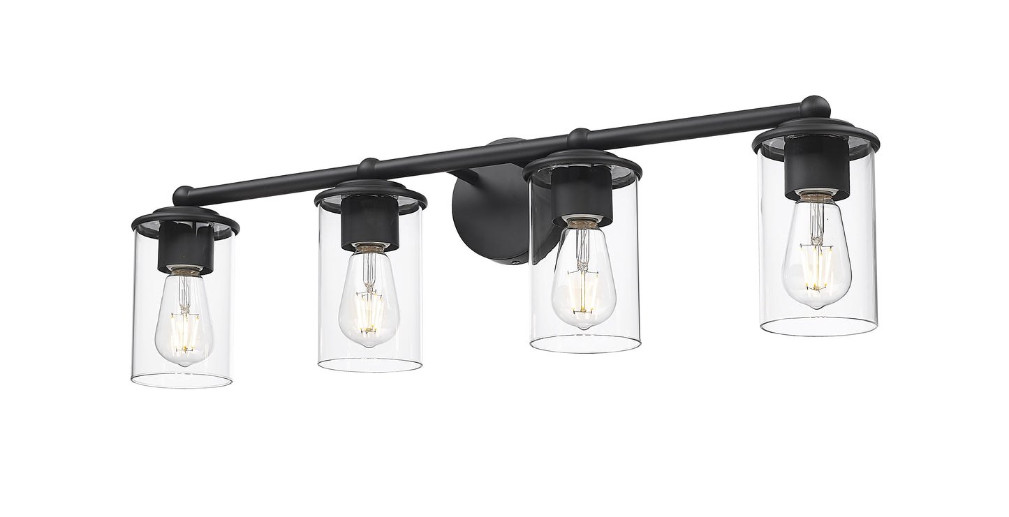 742-4V-MB - Thayer 4 Light 31" Vanity - Matte Black