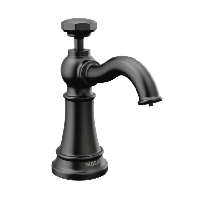 S3955BL - Traditional Deck Mounted Soap Dispenser with 18 oz Capacity - Matte black