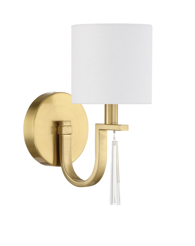 58261-SB - Fortuna 1 Light 11" High Wall Sconce - Satin Brass