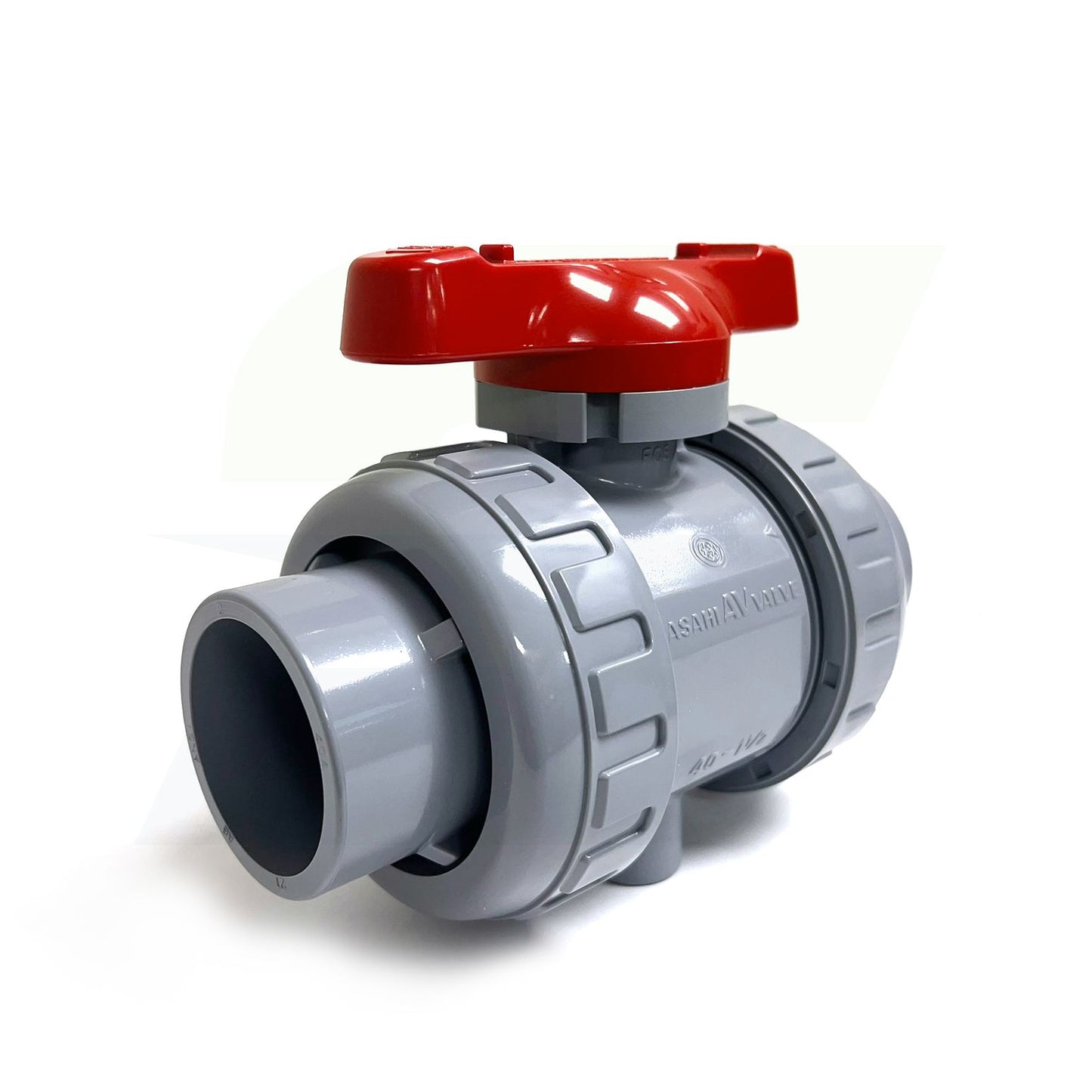 1609015 - 1-1/2" True Union In-line Ball Valve - CPVC, Socket/Threaded, EPDM Seal