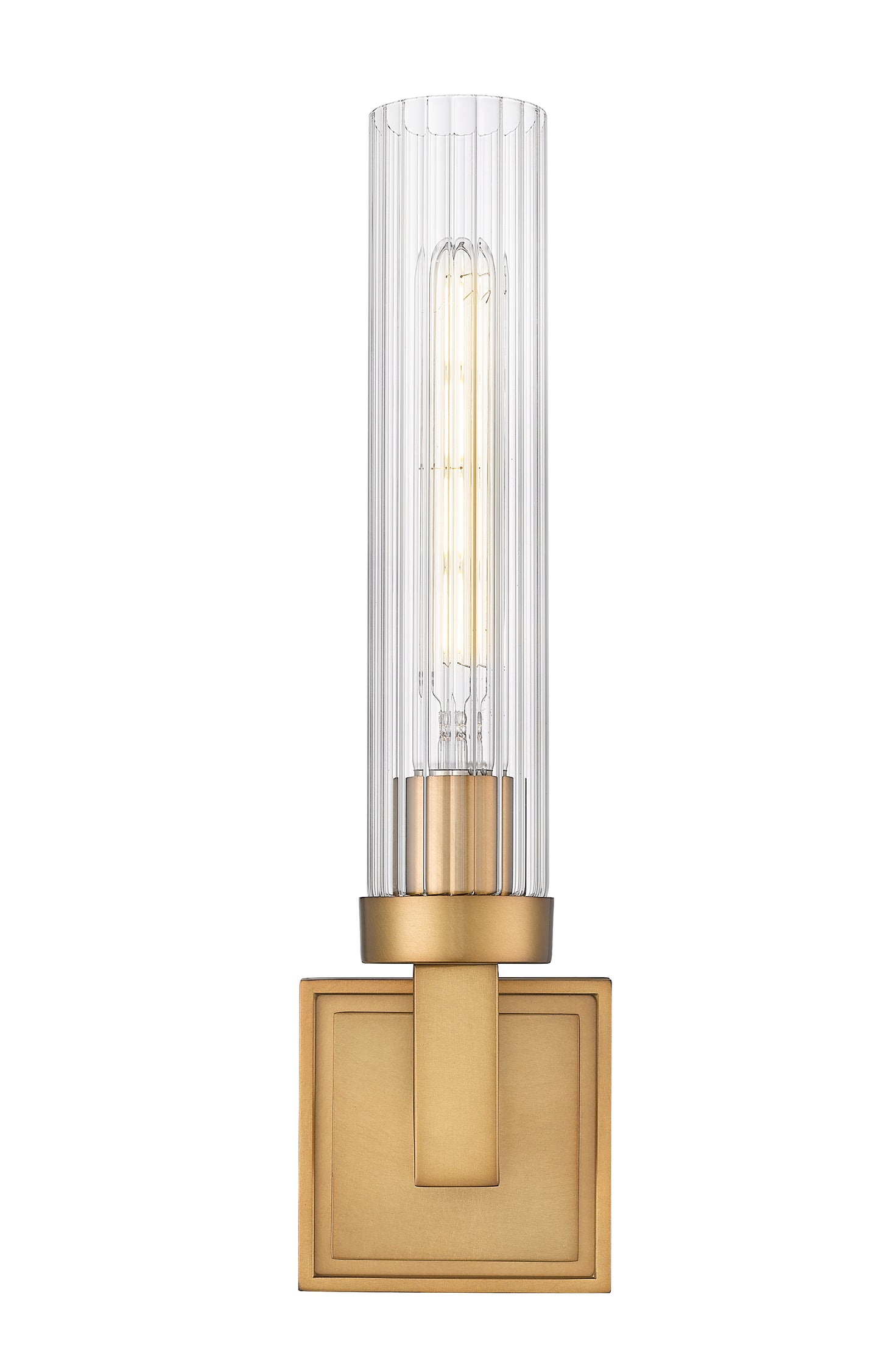 740-1S-RB - Beau 1 Light Wall 17" Sconce - Rubbed Brass