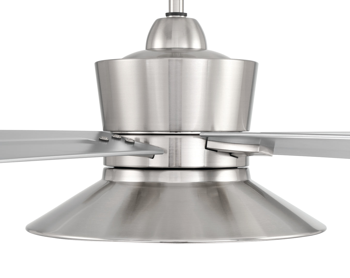 TOP52BNK5 - Topper 52" 5 Blade Indoor Outdoor Ceiling Fan with Light Kit - Brushed Nickel