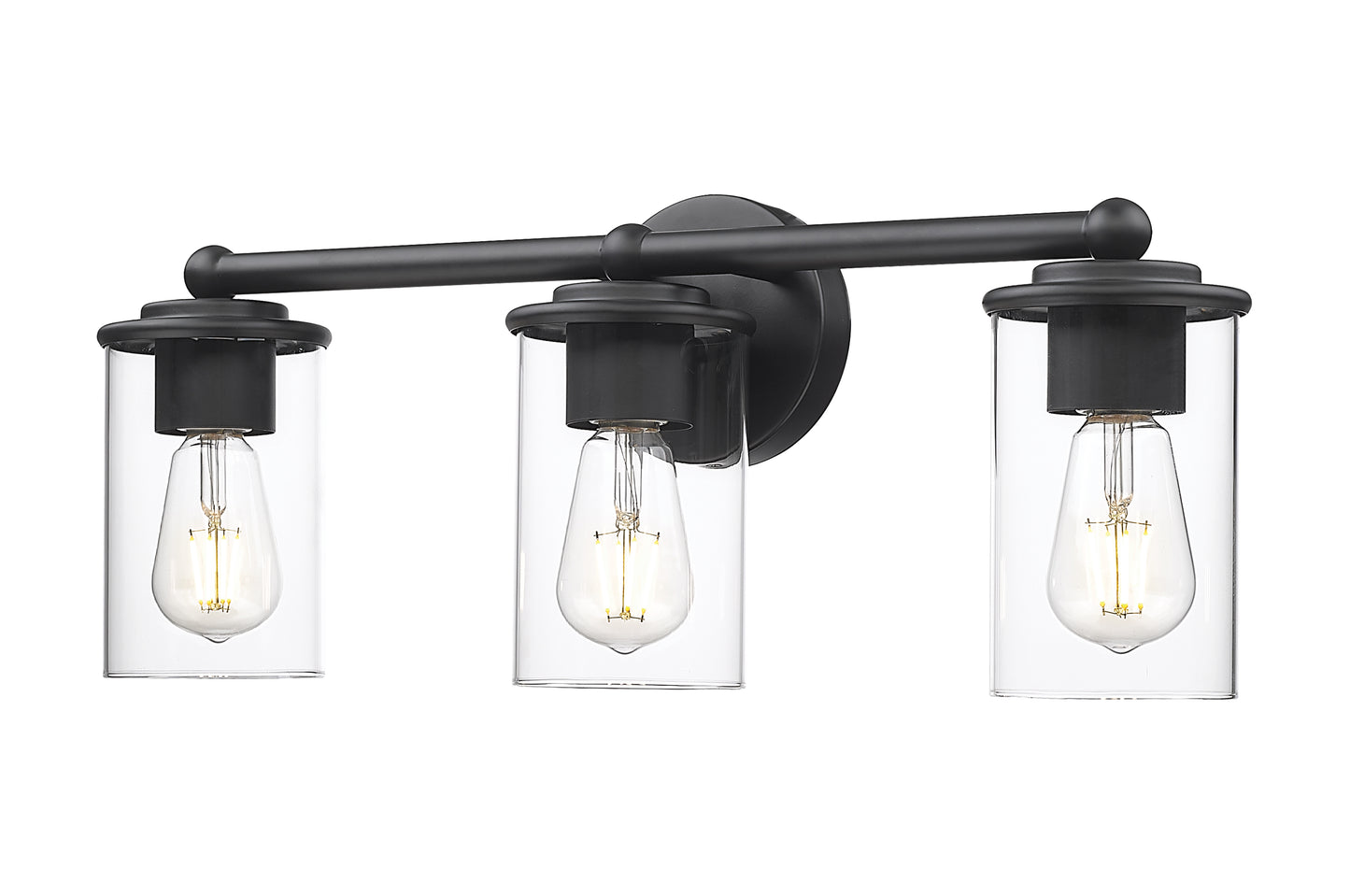 742-3V-MB - Thayer 3 Light 22" Vanity - Matte Black