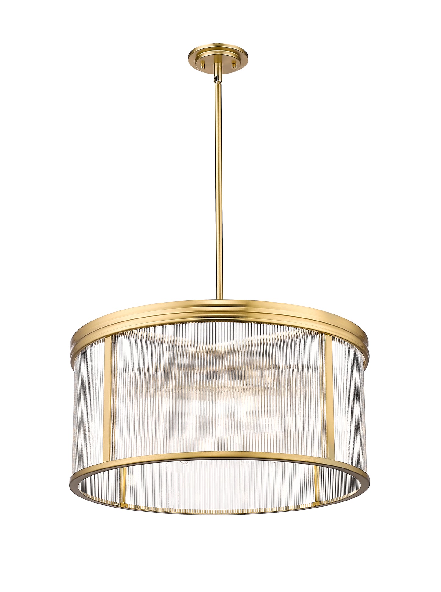 7504P24-MGLD - Carnaby 6 Light 24" Chandelier - Modern Gold