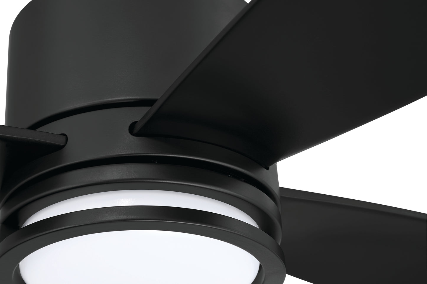 RHT52FB4 - Rhett 52" 4-Blade Indoor/Outdoor Ceiling Fan Damp Rated 52" 4 Blade Indoor Outdoor Ceiling Fan with Light Kit - Flat Black