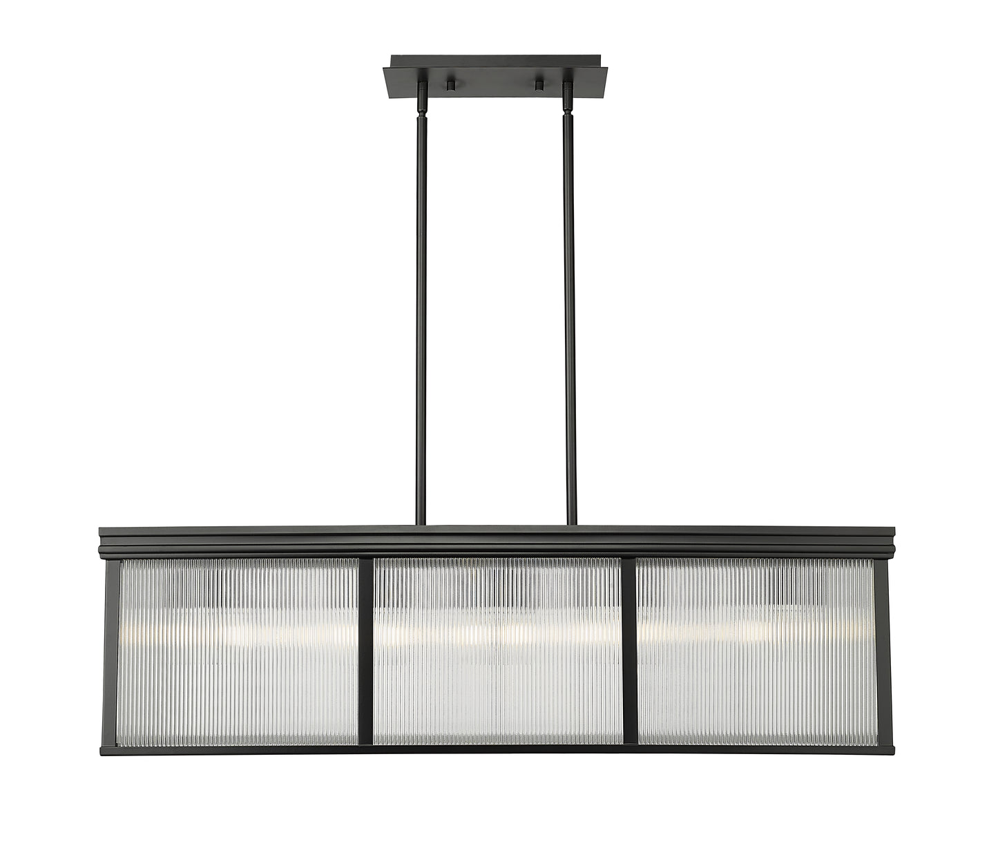 7504-42L-MB - Carnaby 10 Light 12" Pendant - Matte Black
