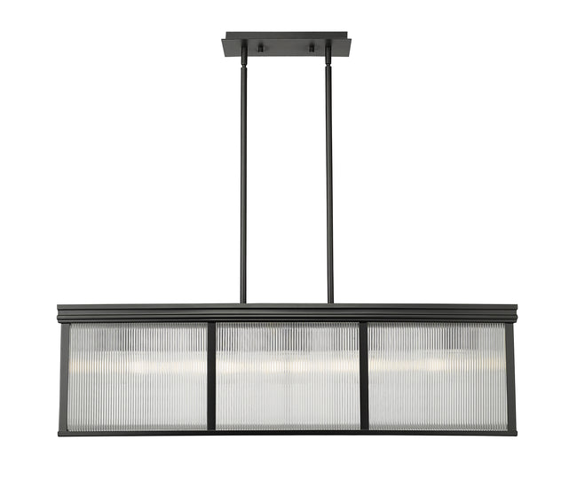 7504-42L-MB - Carnaby 10 Light 12" Pendant - Matte Black