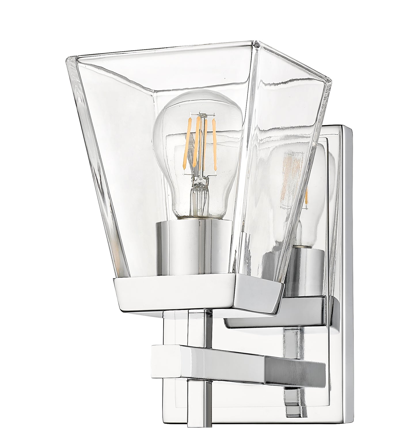 819-1S-CH - Lauren 1 Light Wall 8" Sconce - Chrome