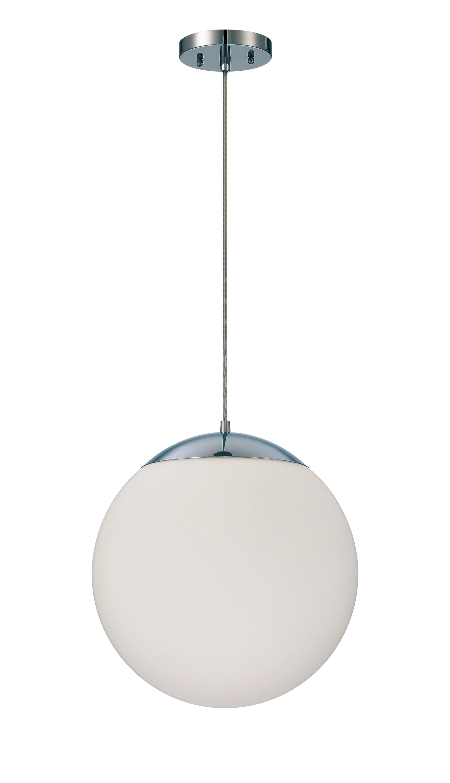 56893-CH-WG - Gaze 1 Light 14" Wide Pendant - Chrome