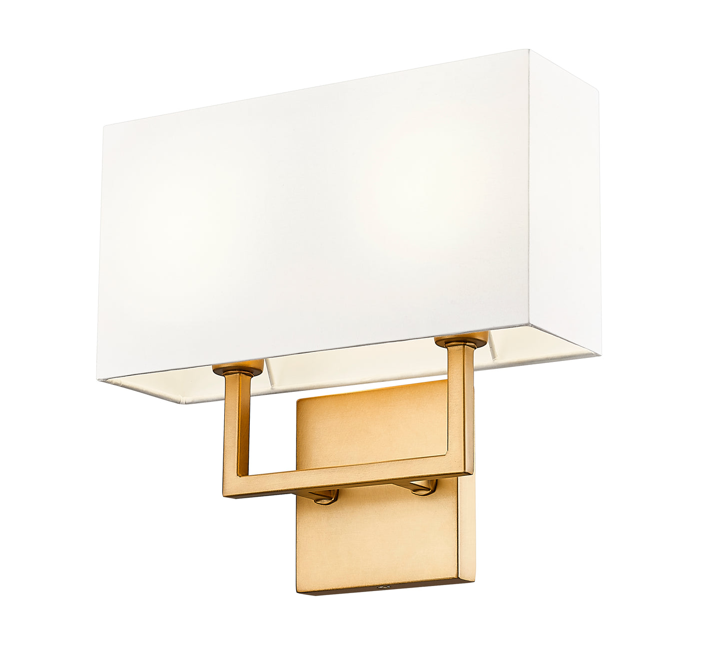 815-2S-RB - Saxon 2 Light Wall 11" Sconce - Rubbed Brass