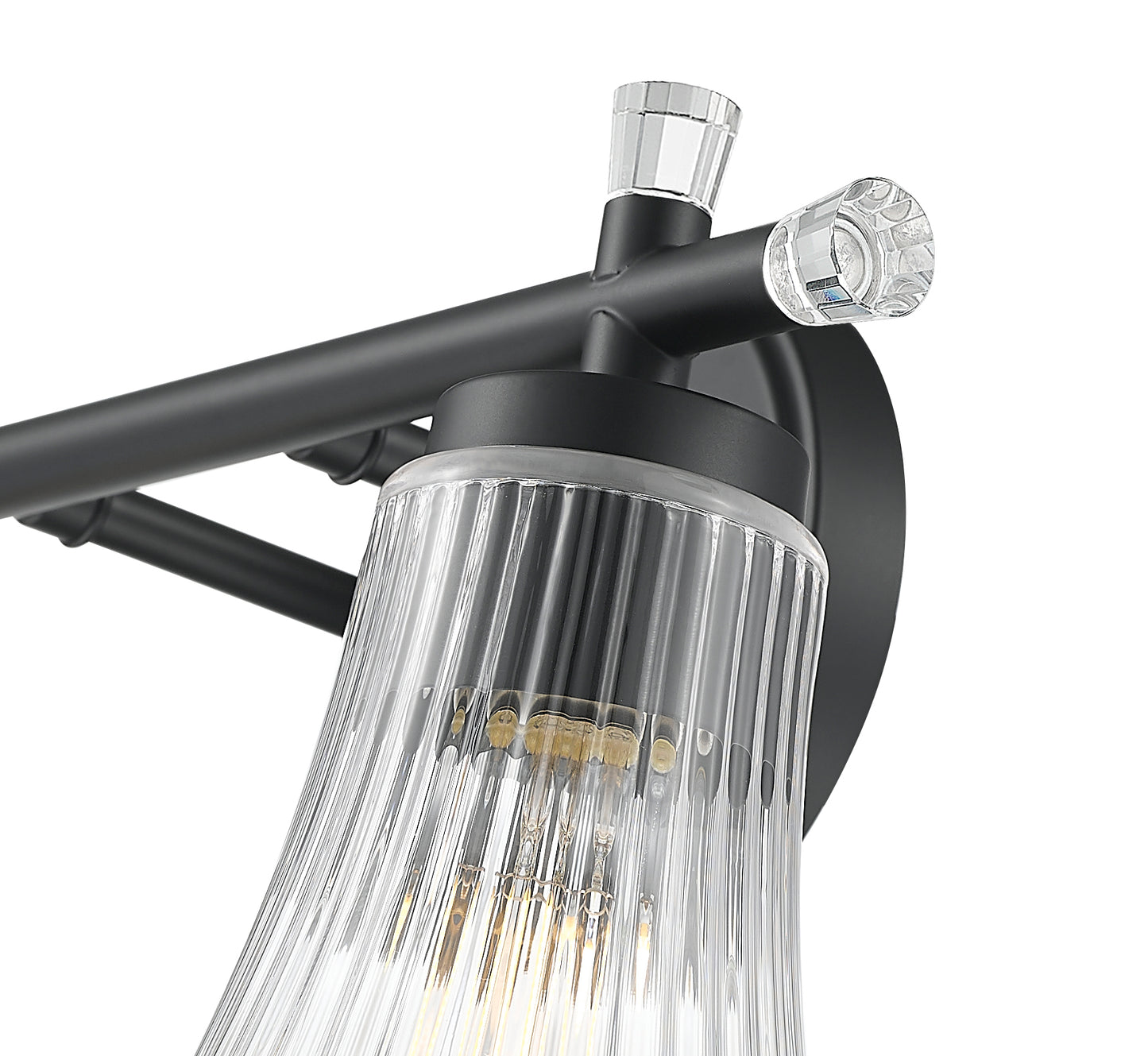 7519-2V-MB - Belle 2 Light 16" Vanity - Matte Black
