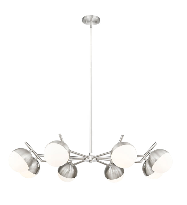 7517-8BN - Realm Sphere 8 Light 44" Chandelier - Brushed Nickel