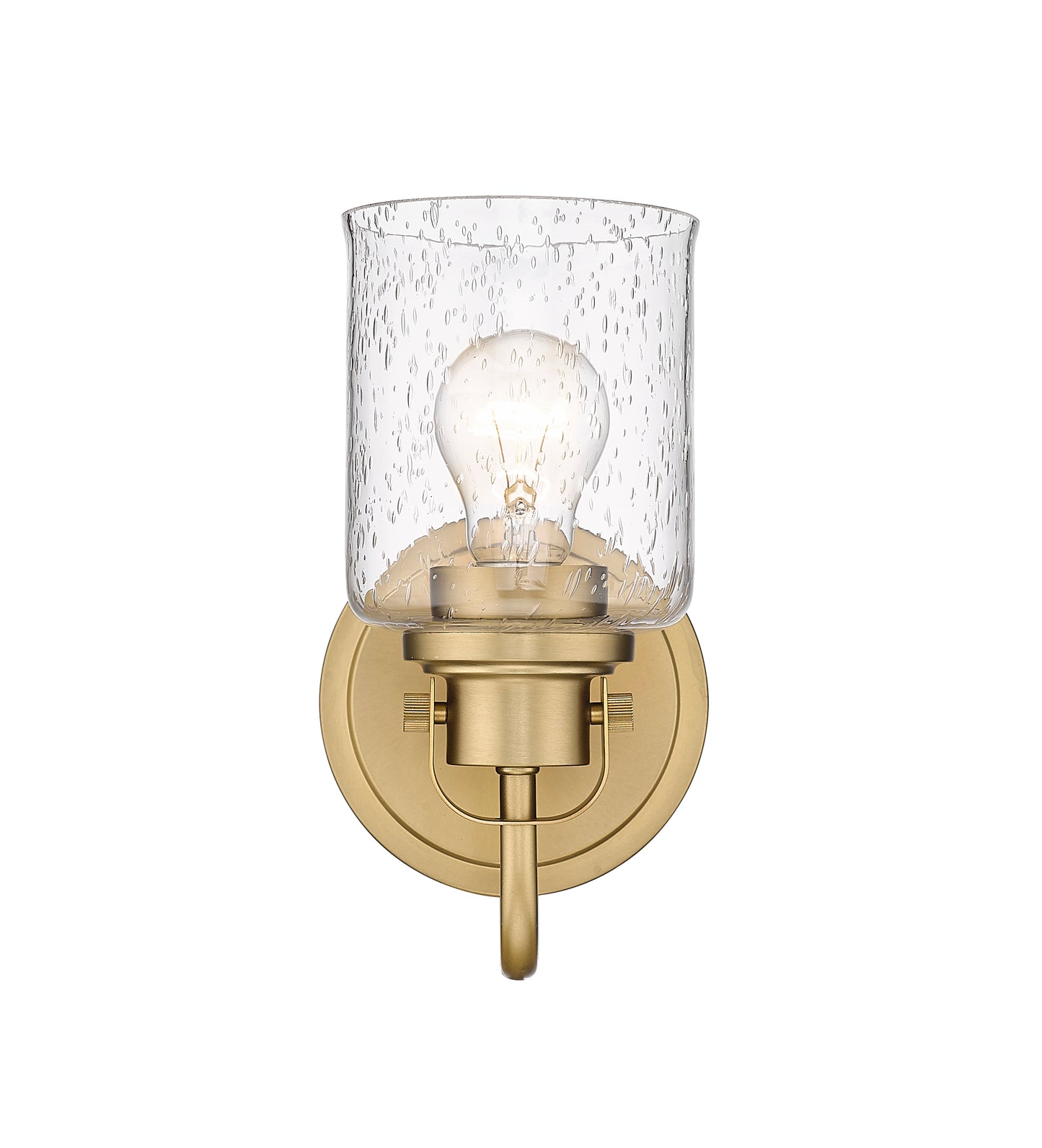 340-1S-HG - Kinsley 1 Light Wall 10" Sconce - Heirloom Gold