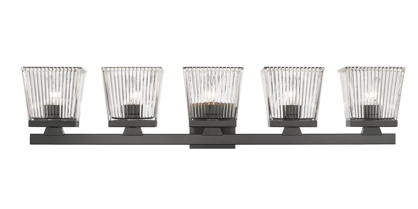 1936-5V-MB - Astor 5 Light 36" Vanity - Matte Black