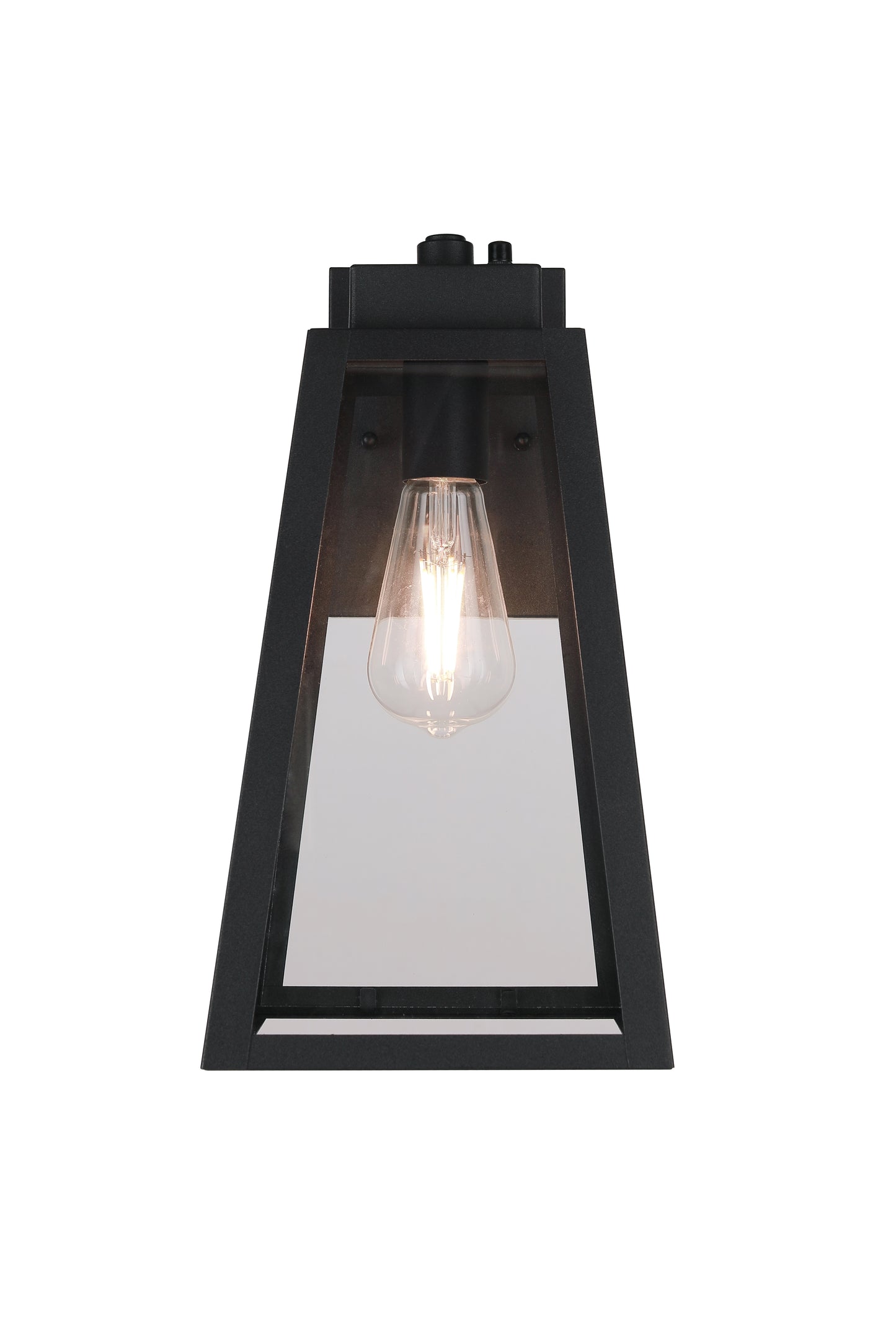 ZA6914-TB-PC - Sorano 1 Light 13.88" High Outdoor Wall Lantern - Textured Black