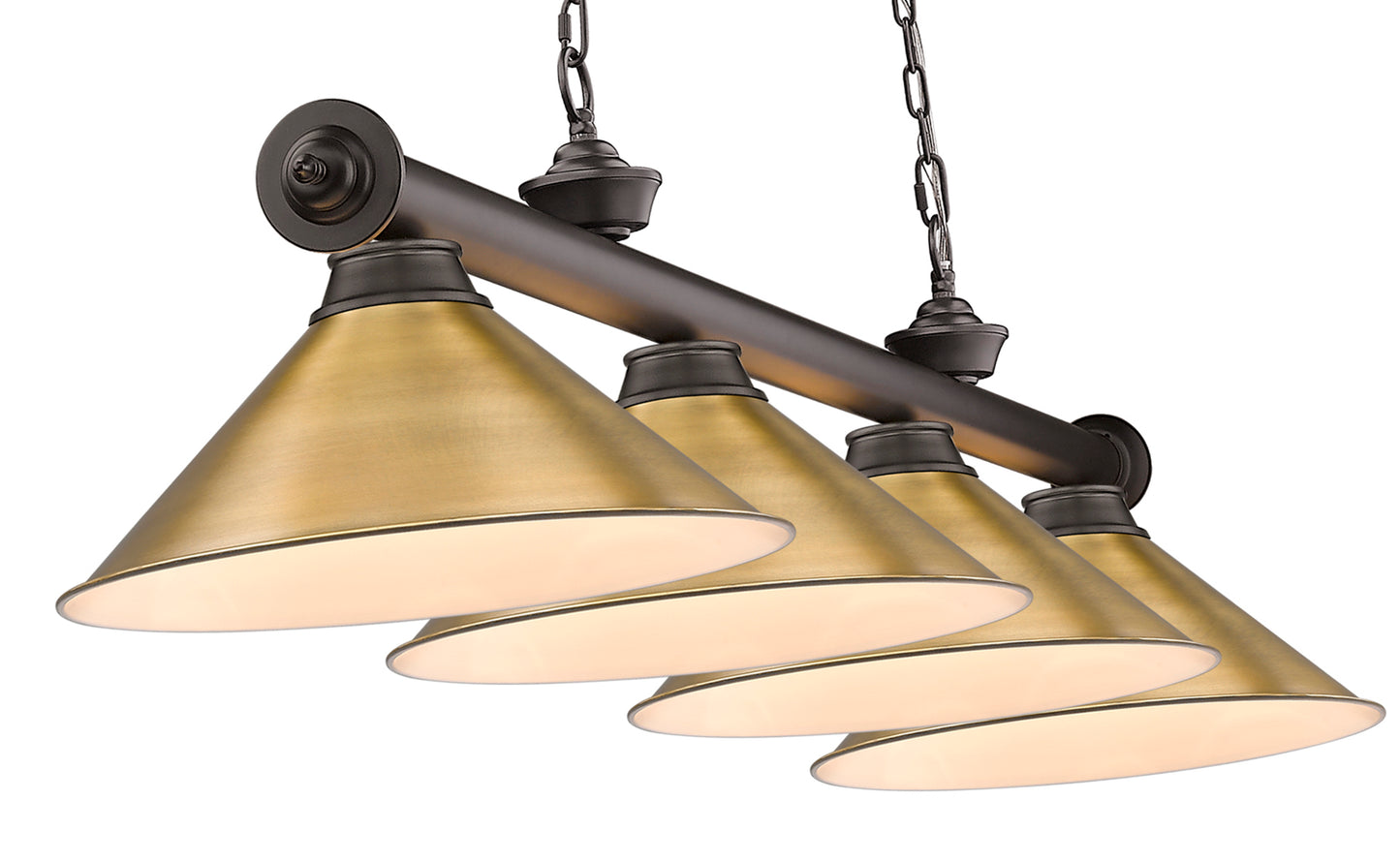 2306-4BRZ-RB15 - Cordon 4 Light 81" Billiard - Bronze