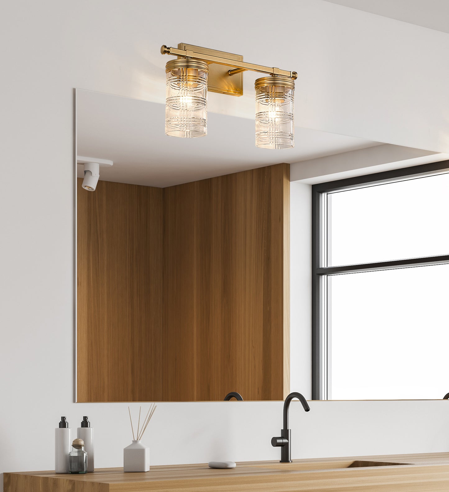 344-2V-HG - Archer 2 Light 18" Vanity - Heirloom Gold
