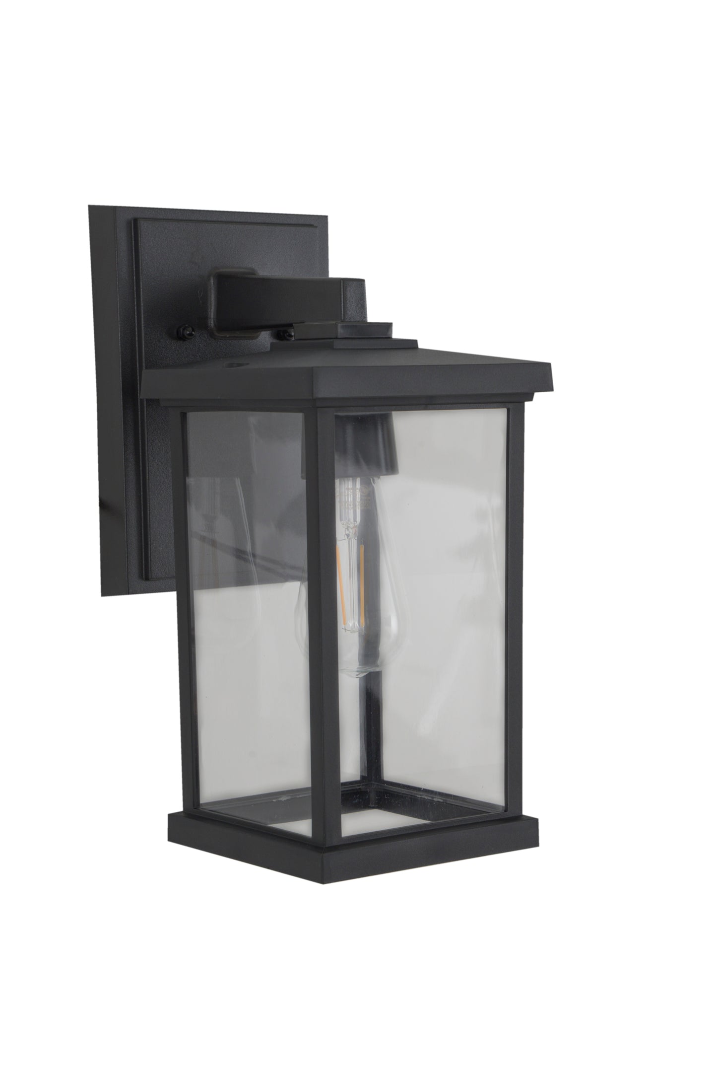 ZA2414-TB-C - Resilience Lanterns 1 Light 14" High Outdoor Wall Lantern - Textured Black