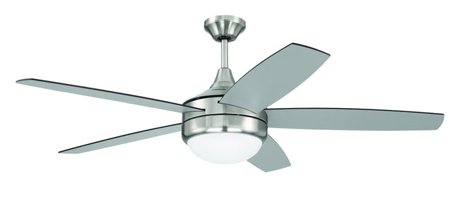 PHZ52BNK5-BNGW - Phaze II 5- Blade 52" 5 Blade Ceiling Fan with Light Kit - Brushed Nickel