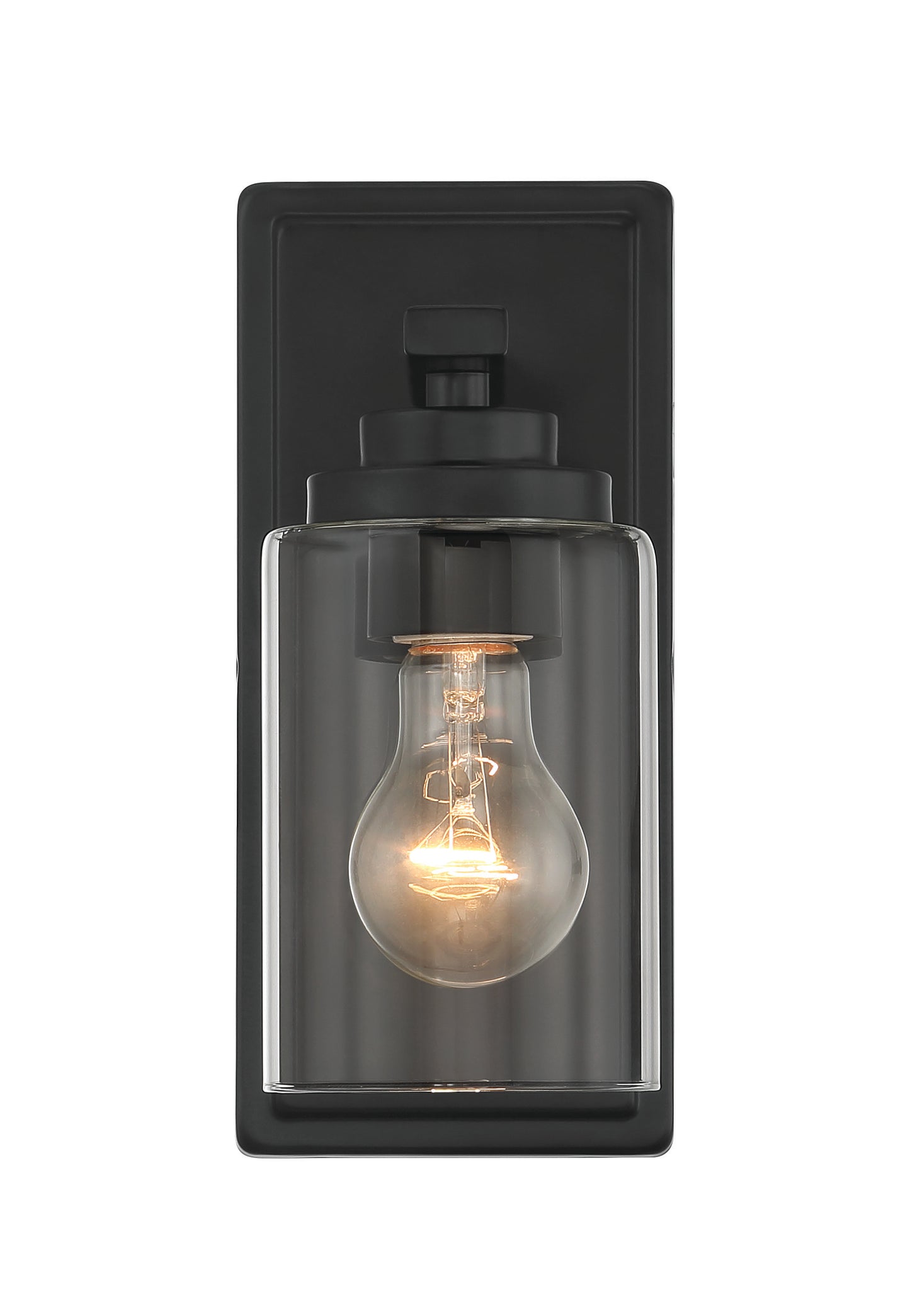 20404FB1 - Clark 1 Light 10" High Wall Sconce - Flat Black